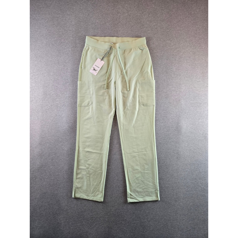Mandala Cargo Scrub Pants Womens Medium Matcha Green High Waist Equa-Tek NWT